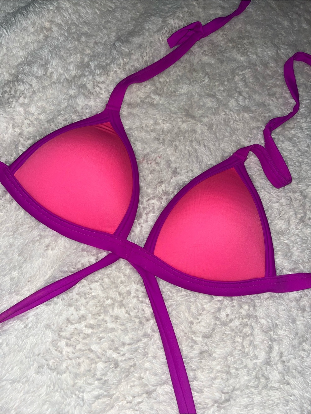 Victoria’s Secret PINK Push Up Triangle Wrap Bikini Top Size Medium